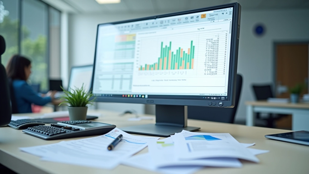 Detailed financial spreadsheet and analysis charts showing savings projections and goal tracking