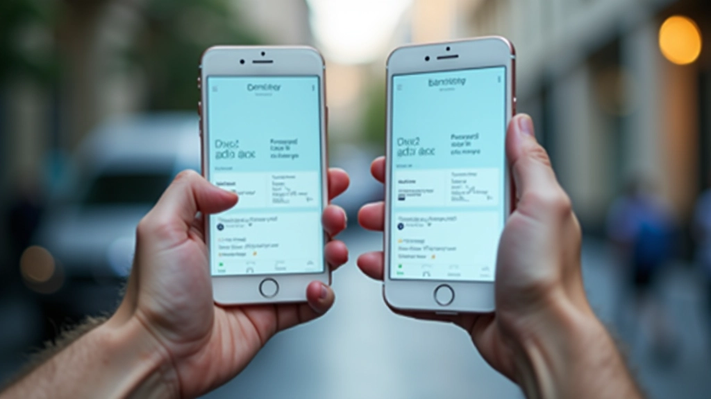Digital banking interface comparison